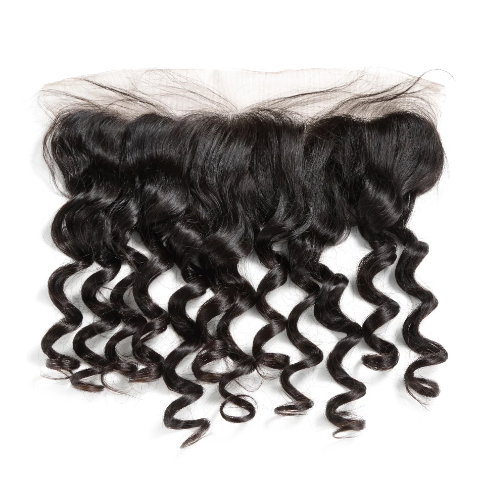 Instaone бразильский свободная волна 13*4 синтетический Frontal шнурка волос синтетическое Закрытие отбеленные узел с натуральным волоса