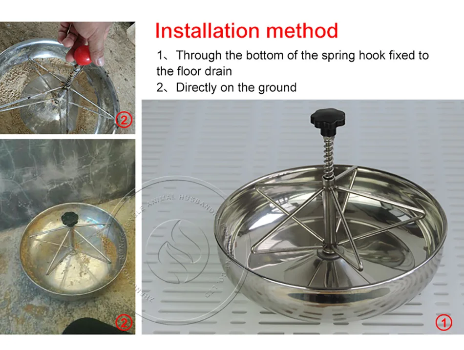 Кормушка для свиней из нержавеющей стали 27 см прочный круглый для поросенка фиксированный Nongshengle кормления и полива Suppli скот
