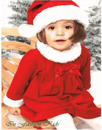 santa claus dress for girl baby