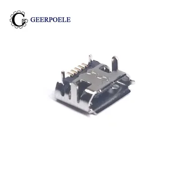 

20 pcs/lot Warp Edge Horn 5 Pin DIP USB Connectors Plastic Shell Micro USB Connector Jack Tail Plug Sockect Terminals