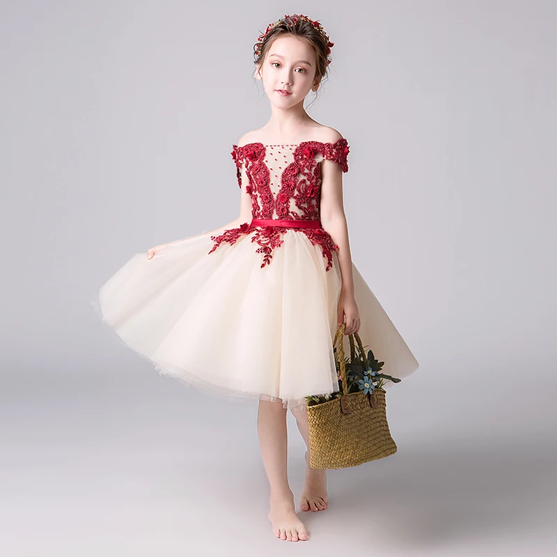 

Kids Girls Flower Dress Baby Girl Butterfly Birthday Party Dresses Children Fancy Princess Ball Gown Wedding Clothes