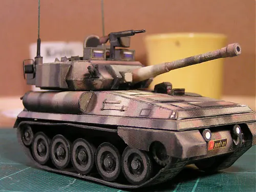 F V101 скорпион танк камуфляж 3D Бумажная модель сделай сам