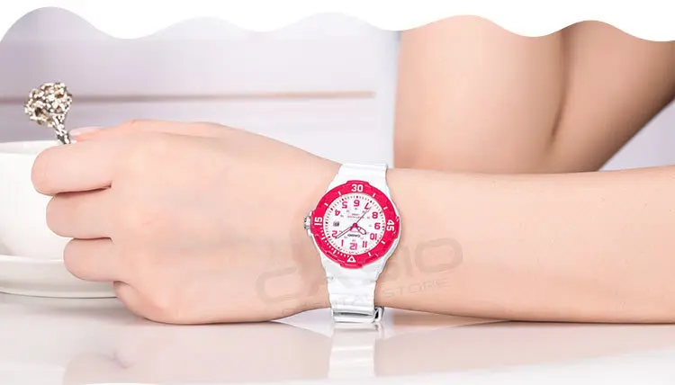 CASIO Часы LRW-200H-4B силиконовый ремешок Спортивная Дата день для женщин влюбленных Пара часы водонепроницаемый подарок relogio feminino настольные часы