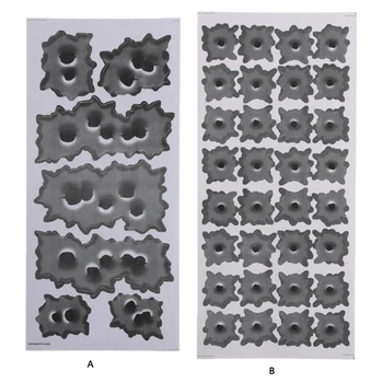 

Car-styling Stickers Funny Decal 3D Bullet Hole Graphics Motor Auto Decoration