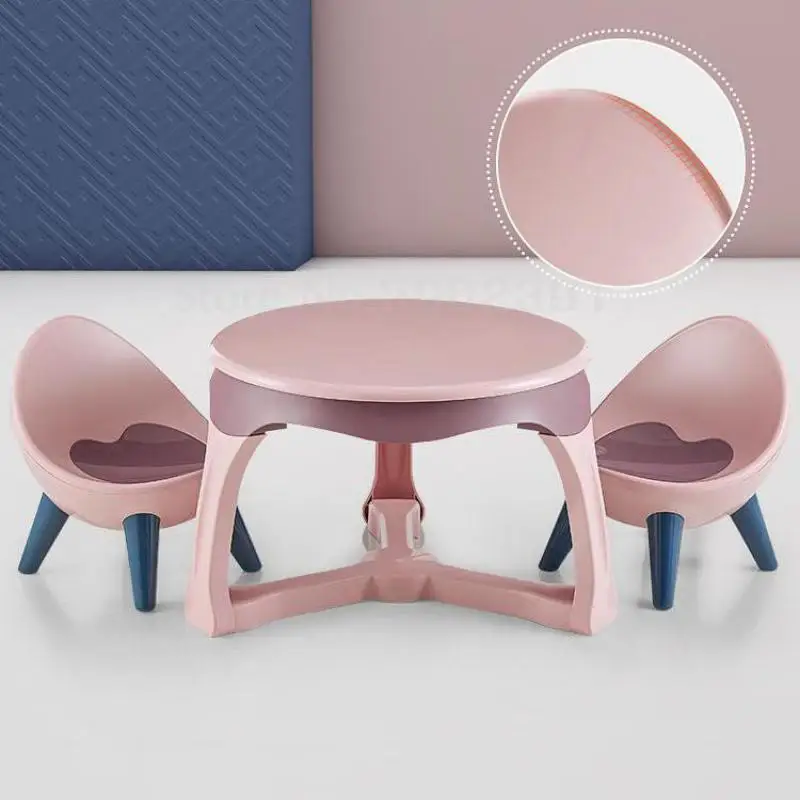 plastic study table and chair set