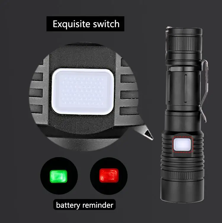 Adeing LED XHP50 супер яркий фонарик с USB зарядкой для активного отдыха кемпинга пешего