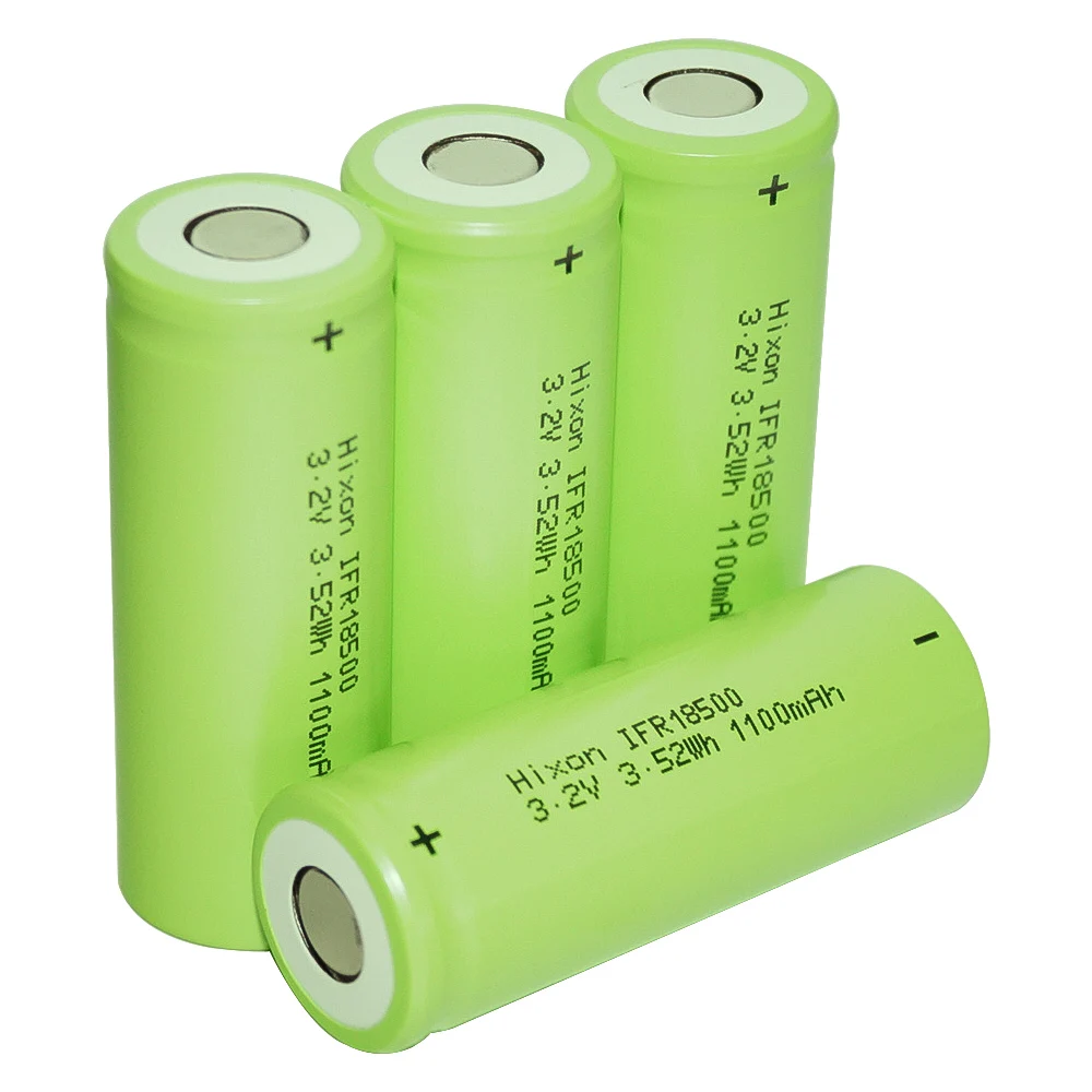 4 шт 1100mAh Akku Zelle IFR18500 LiFePo4 3,2V аккумуляторная батарея с сертификацией UN und UL