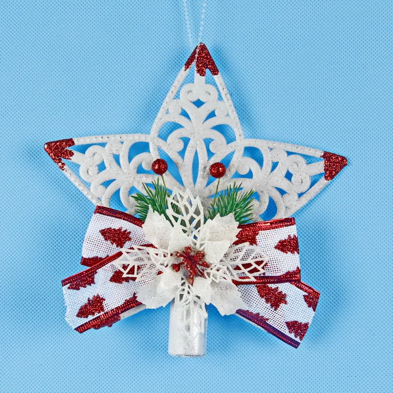 

Christmas Tree Top Star Plastic Christmas Star Tree Topper For Table Christmas Decoration Craft Xmas DIY Decor for Home 20cm