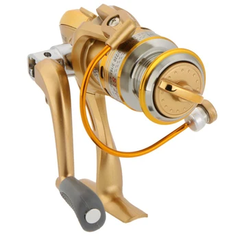 

SEWS-8 Ball Bearings Left/Right Interchangeable Collapsible Handle Fishing Wheel Spinning Reel Gold