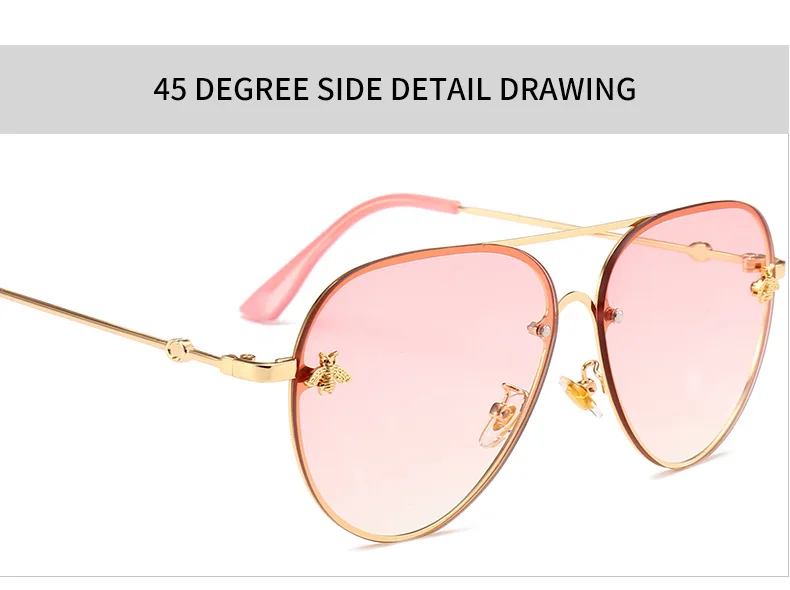 Роскошные солнцезащитные очки пилота для женщин, модные очки с металлической оправой, винтажные Брендовые очки CCSPACE, дизайнерские мужские и женские 46023