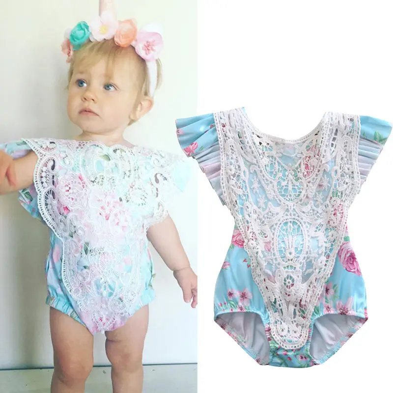 0 24M Babies Super Cute Embroidered Bodysuits Baby Kids Clothes Girls