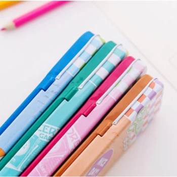 

Korean cartoon animal tin stationery box strip tin box cartoon pencil box school supplies stationery storage