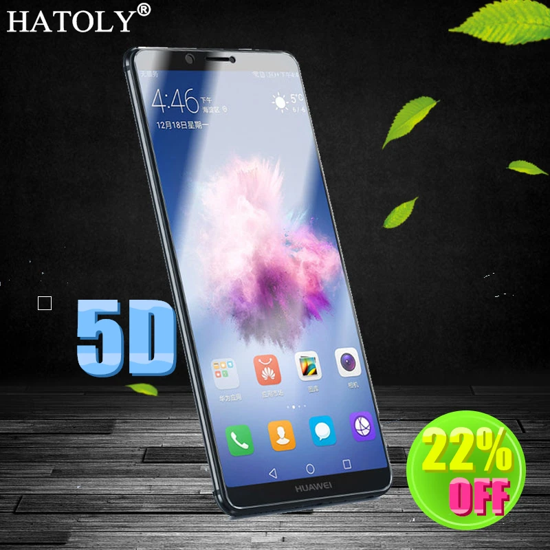 HATOLY 5D закаленное стекло для Huawei P Smart Защита экрана фото полное покрытие пленка