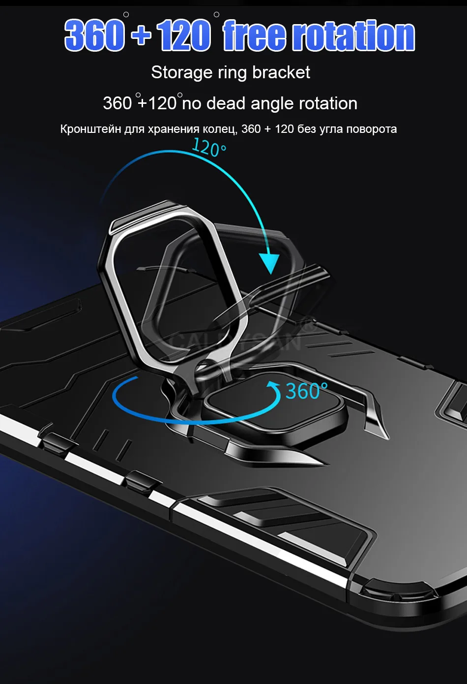 Роскошное кольцо Броня чехол для телефона на Xiaomi Redmi 7 5 Plus Note 6 5 7 Pro K20 Pro мягкий силиконовый бампер противоударный чехол