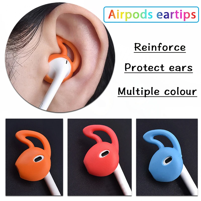 

Earphone Accessories In-Ear Eartips Ear Cap For Apple Airpods Earpods Cover Anti-lost Holder For Airpods TWS i12 i9s i30 i10 i7s