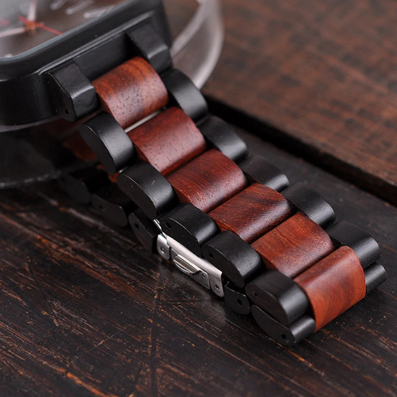 BOBO BIRD Luxury Brand Men Watch Fashion Retro Color Combination Wooden Watches erkek kol saati K-R08 Customized and Dropshipp