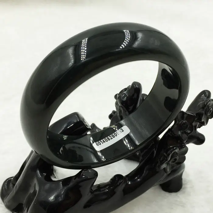 

58mm Certified Grade A Natural Green Hetian Nephrite Jade Bracelet Bangle 280033