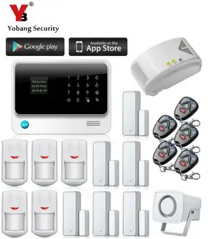

Yobang Security Home Office PIR GSM Alarm System Home Safety Gas sensor English Russian Spansih etc. Voice Prompt Alarm Sensor