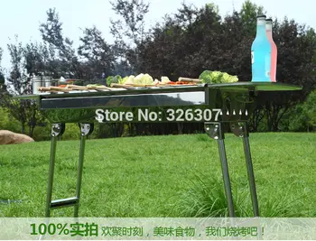 

Outdoor barbecue grill cooking tools portable stove household stainless steel charcoal BBQ picnic camping kitchen party
