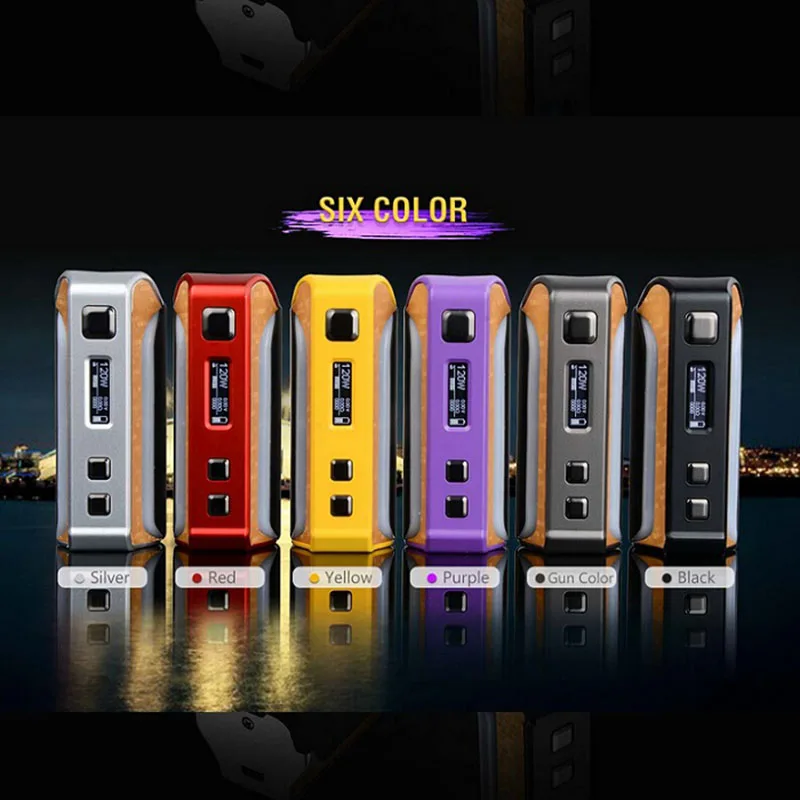 

100% Original Sigelei IPV Velas 120W Vape Mod Electronic Cigarette TC Box Mods For 510 Thread Atomizer 18650 Battery Vaping Mods