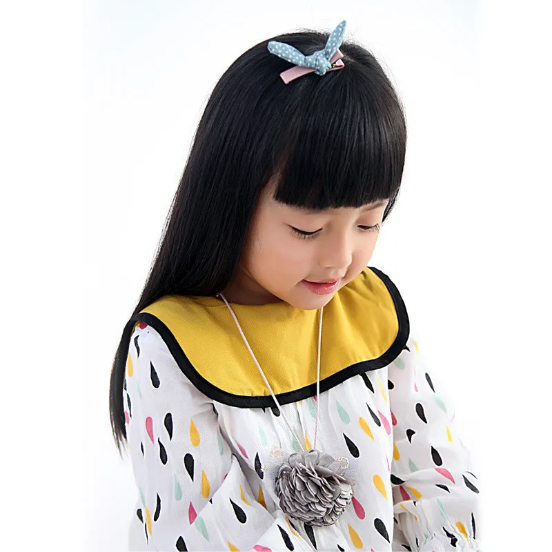 

Korea Handmade Cute Fabric Flower Kids Necklace & Pendant Baby Chain Collar Fashion Jewelry Children Girl Accessories