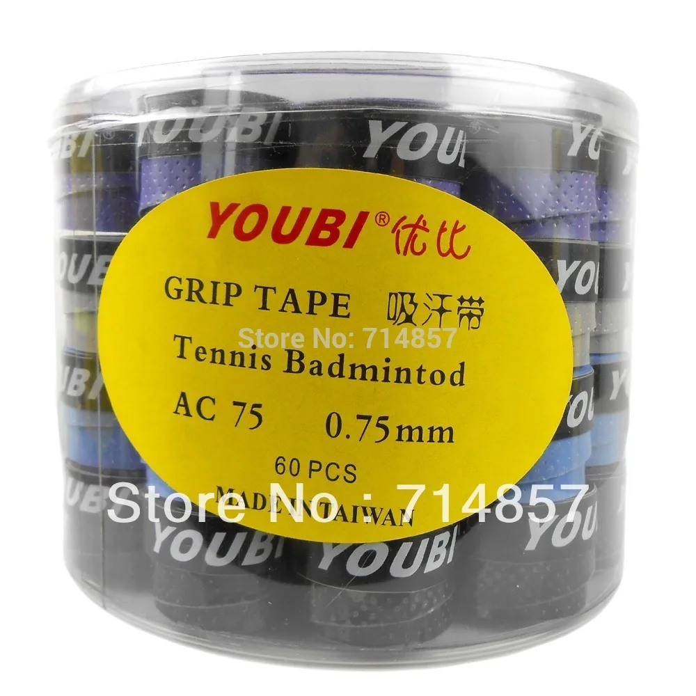 

60 pieces of YOUBI AC75-1 tennis / badminton grip