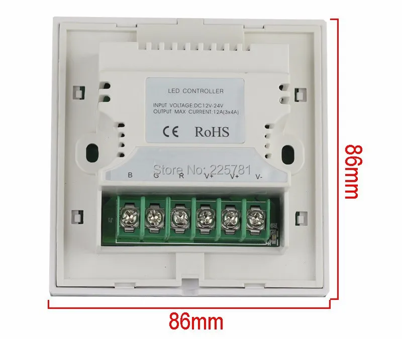 Панель сенсорного переключателя RGB контроллер со стеклянной сенсорной панелью