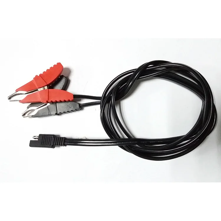 

New Arrival! SAE Plug Quick Connector Butterfly Clip 15A/SPT2/16AWG Copper Cord 1.8m Cable for Booster Car Battery Jump Starter