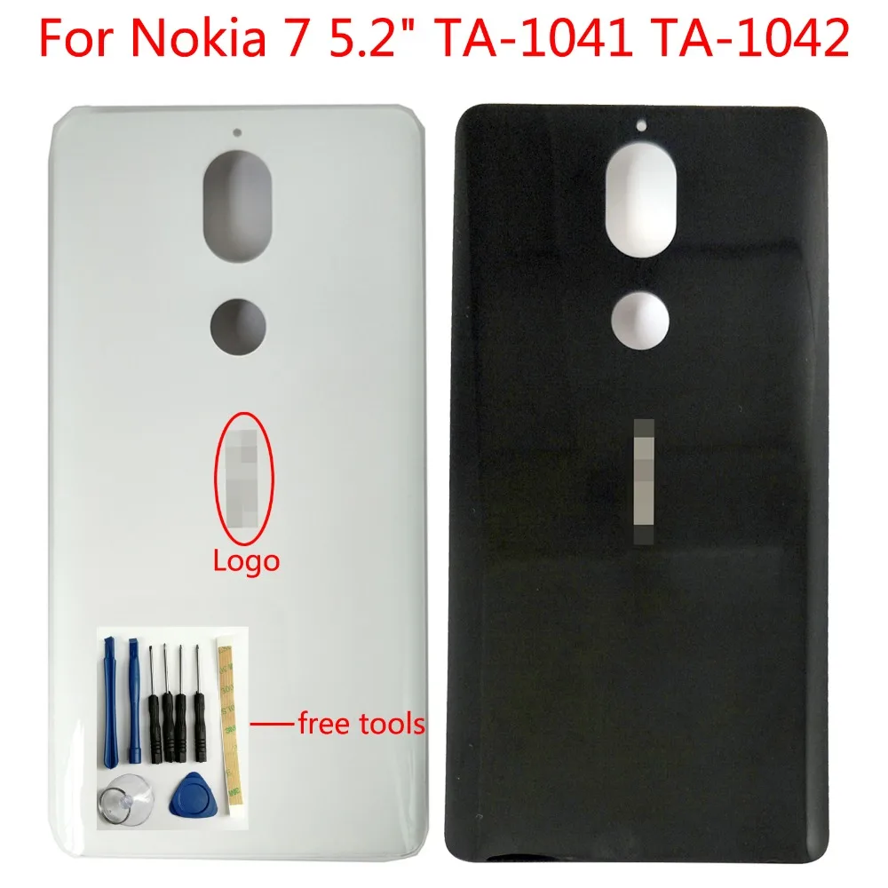 

Shyueda 100% New For Nokia 7 5.2" TA-1041 TA-1042 Glass Rear Back Housing Battery Cover with Adhesive
