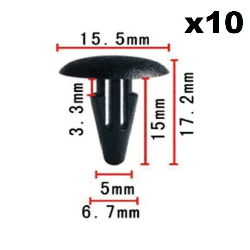 

10pcs OEM For Honda Retainer Clip / Seal strip fixed Buckle Nylon