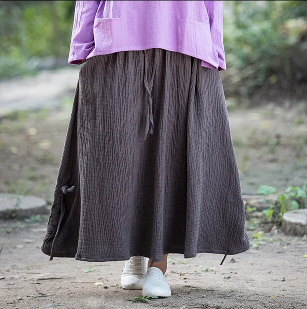 Long cotton skirts with pockets Clearance