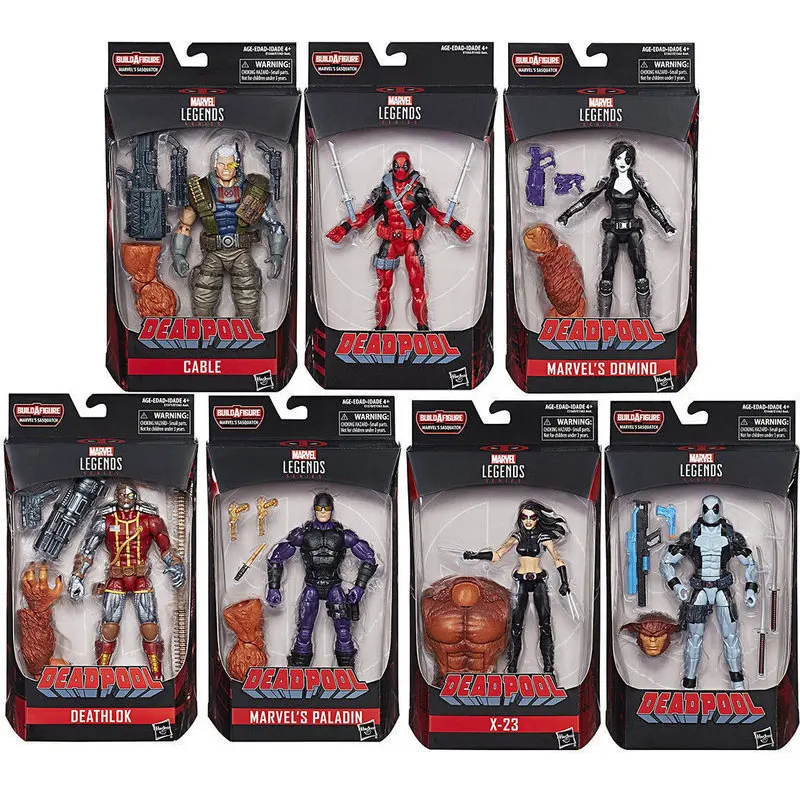 

Hasbro Marvel Superohere Charater Marvel legends 6 inch Dead Poll Paladin Domino Doll Collectible Toys