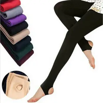 

Women Warm Winter Thick Fleece Lined Skinny Slim Velvet Solid Leggings Stretch Pants Trousers