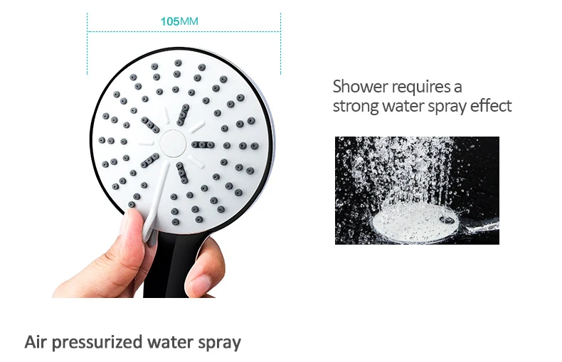 Micoe насадка для душа Ручной Дождь 5 функция ABS аксессуары для душевой и ванной под давлением водосберегающий смеситель для душа