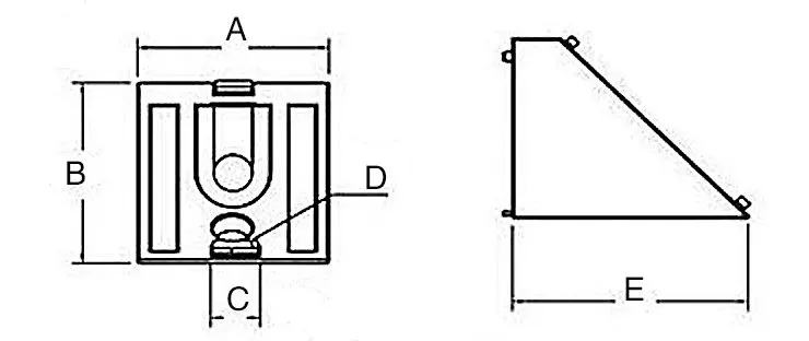 Machifit Aluminium Bevel Edge Connector Bracket 45 Degree Angle Corner Joint for 3030 Aluminum Profi