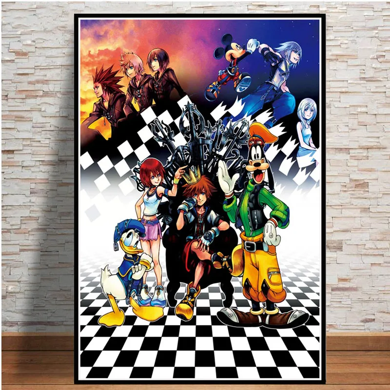 Hot-Kingdom-Hearts-III-Poster-and-Prints-Gift-Video-Game-Wall-Art-Canvas-Painting-Pictures-Printing (1)