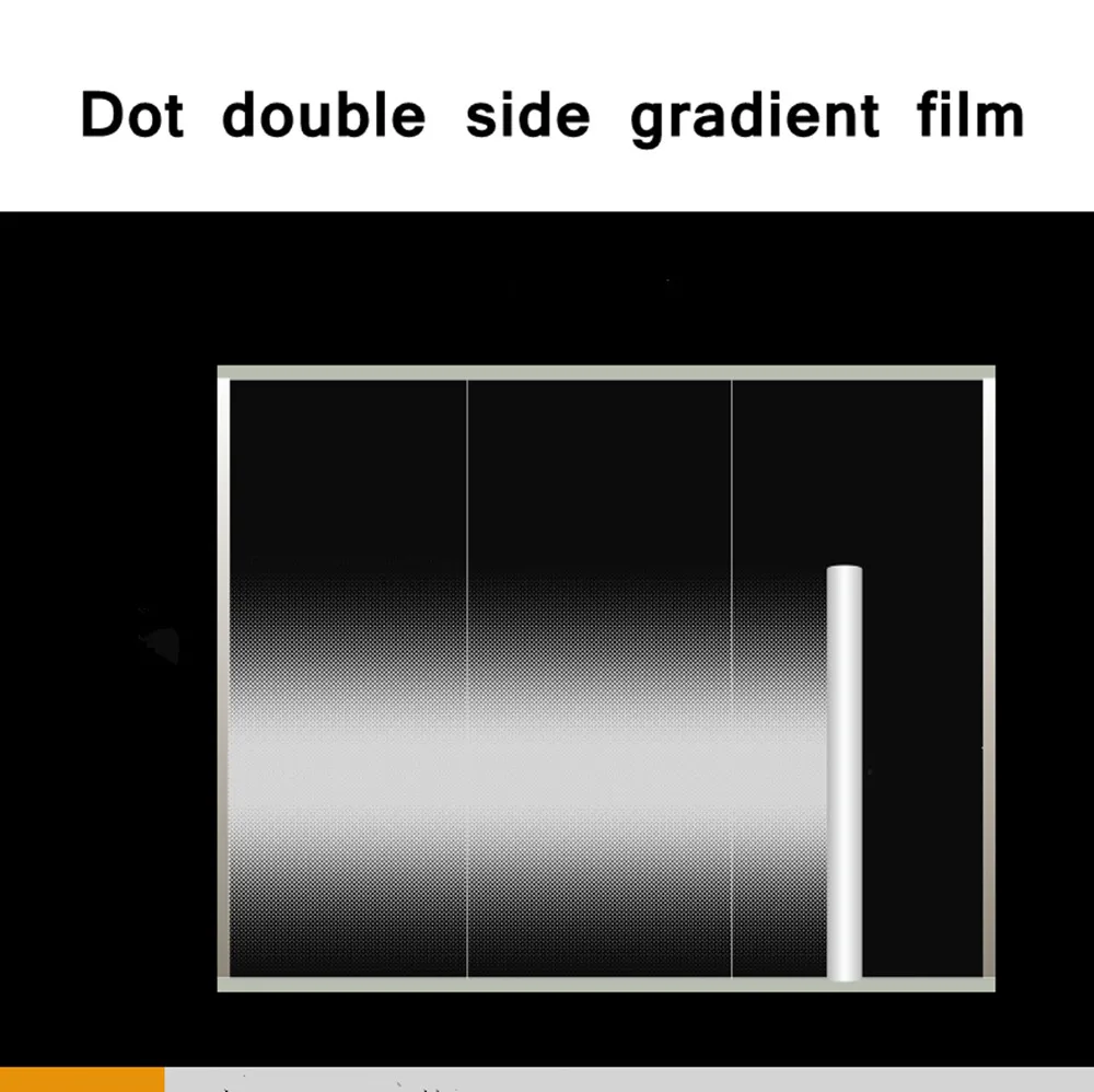 

HOHOFILM 1.52x30m White Dot Gradient Window Film Office House Decorative Glass Vinyl Opaque Privacy wholesale 60''x100ft