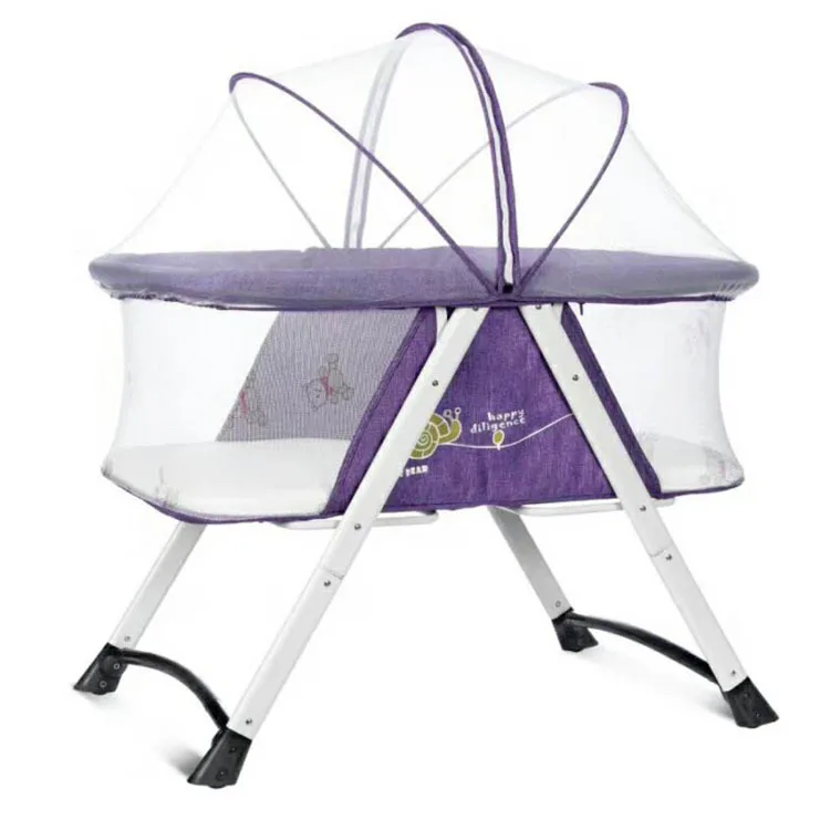 

Newborn baby cradle bed portable folding baby bed play cribs can push baby nest