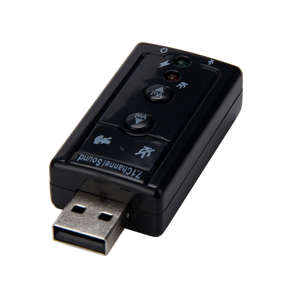 7,1 Внешняя USB звуковая карта аудио Usb 7,1 Canali Esterna 3d Sound Adattatore Pc адаптер для ноутбука Прямая поставка l1102#2