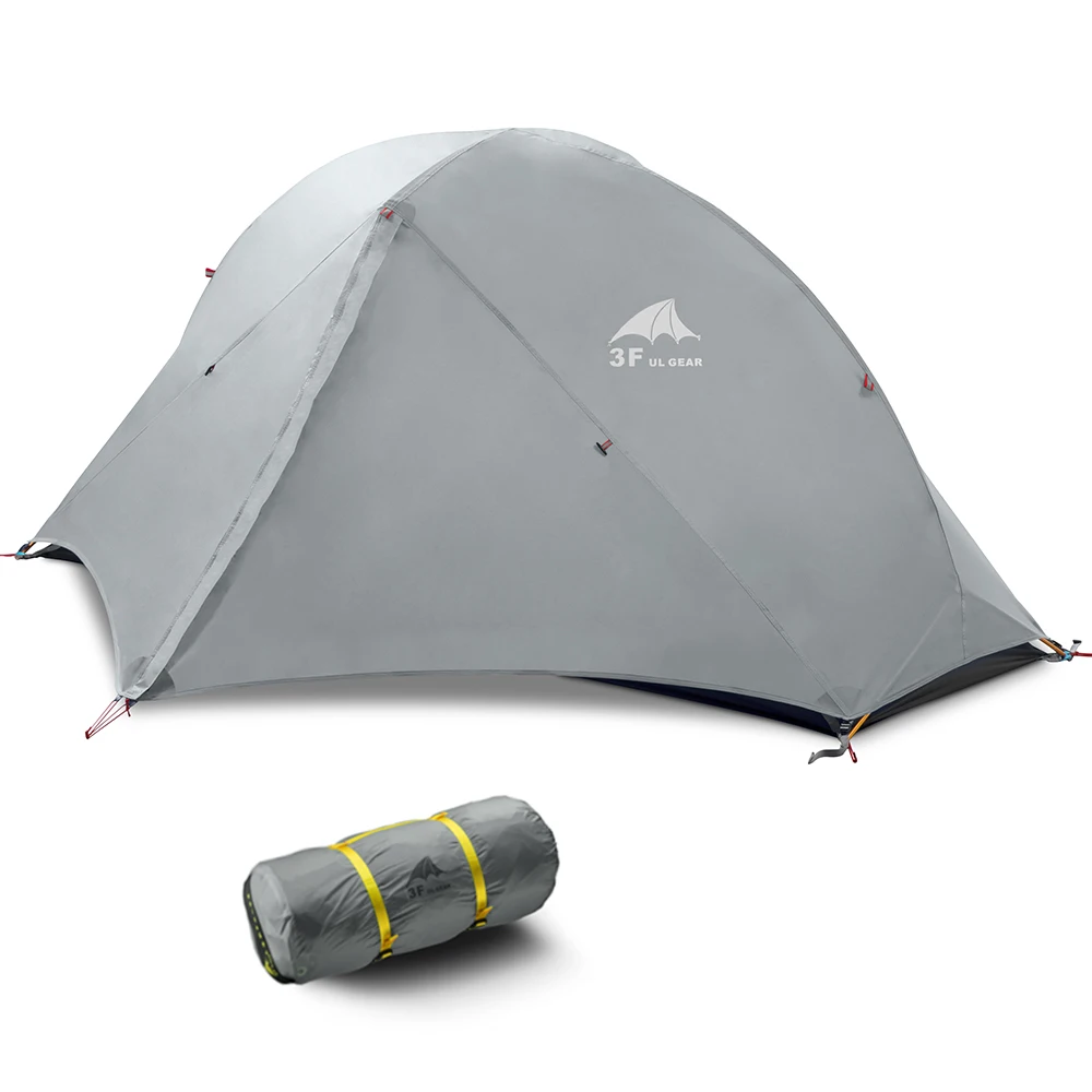 

Waterproof Double Layer Camping Tent 2 Persons 3 Seasons Outdoor Tent 15D Professional Camping Hiking Backpacking Beach Tent
