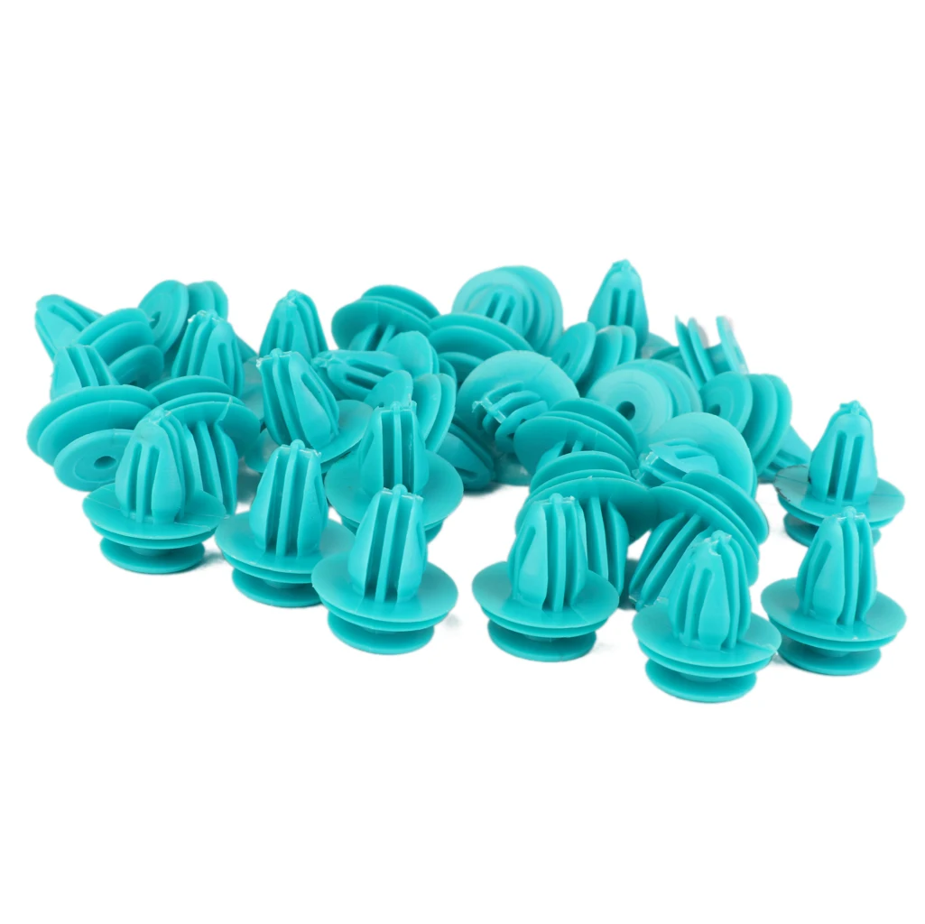 Nylon Push-Type Fender Bumper Retainers Fasteners Clips Replace for Toyota Lexus 90467-10188 Pack of 30Pcs
