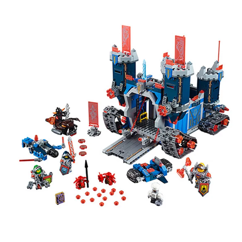 

1166Pcs Nexus Knights The Fortrex Castle Building Block Clay Aaron Fox Axl  Compatible with gift 70317 Educational