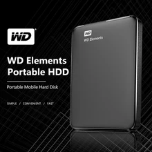 Western Digital WD Elements USB3.0 Внешний hdd 1 ТБ HD 2,5 «Портативный жесткий диск 2 ТБ 4 ТБ портативный Hdd для ПК ноутбука