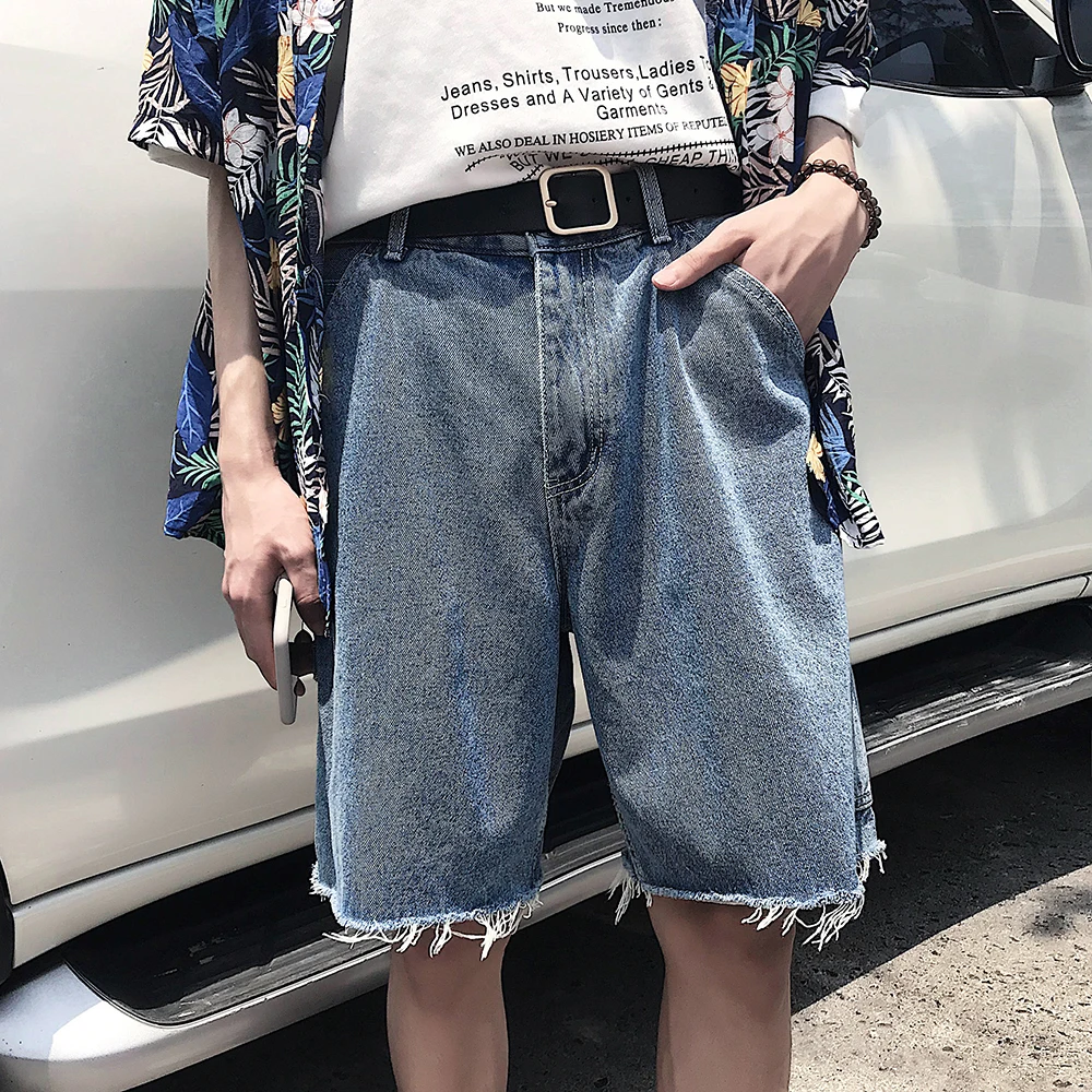 Летние мужские ковбойские шаровары, повседневные мужские шорты, брендовые джинсы джоггеры, шорты с несколькими карманами, Спортзал Бодибилдинг, пляжные шорты