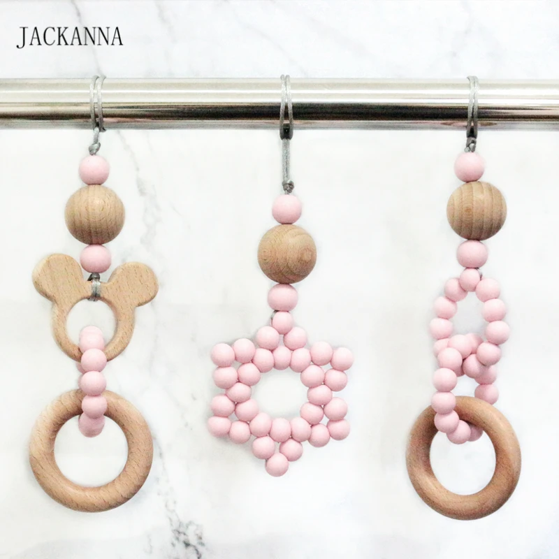 wooden baby teethers