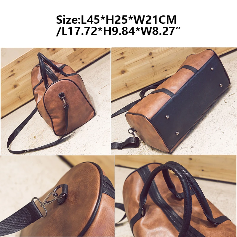 Gym Bag Leather Sports Bags Big Men Training Tas for Shoes Lady Fitness Yoga Travel Luggage Shoulder Sac De Sport07