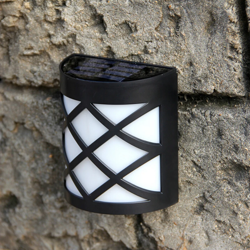 

Novelty LED Solar Porch Lights Garden Solar Led Wall Lamp Waterproof Pathway street fence terrace Outdoor Decorative Lighting