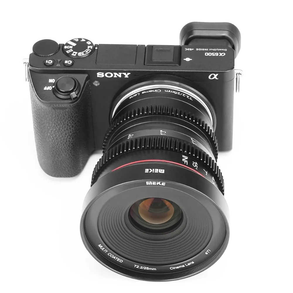 Meike 25 мм T2.2 ручная фокусировка портрет Cine объектив для sony E-Mount/для fuji X-Mount/для Olympus Panasonic M4/3-Mount A6000 A7