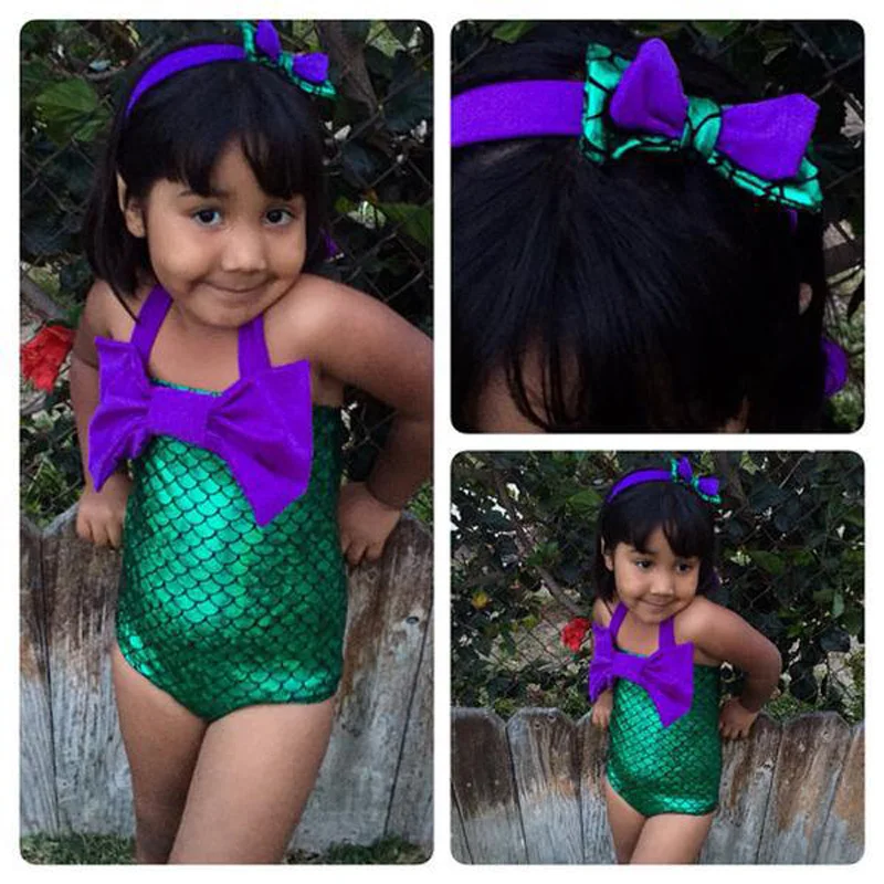 

Girl Mermaid Tail Ariel Princess Costume Halloween Costumes for Kids Swimwear Cosplay Size S M L XL XXL