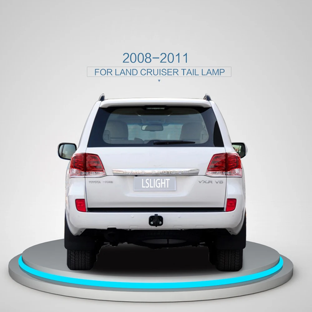 Llight для Toyota Land Cruiser 2008 2009 2010 2011 LED задний фонарь в сборе стоп сигнальная лампа